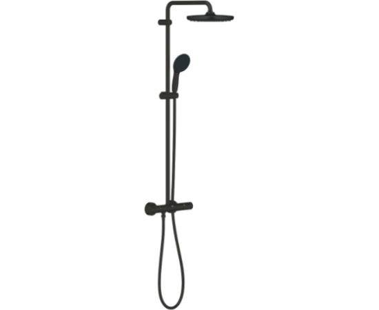 Grohe dušas sistēma ar dušas termostatu Vitalio Start 250, WS8 matēts melns  Смесители для душа / Душевые системы