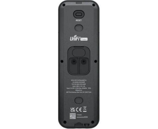 Ubiquiti The G4 Doorbell Pro is a WiFi-enabled video doorbell equipped with a primary 5MP camera and a secondary 8MP package camera. Bezvadu Wi-Fi, IP  Kameras