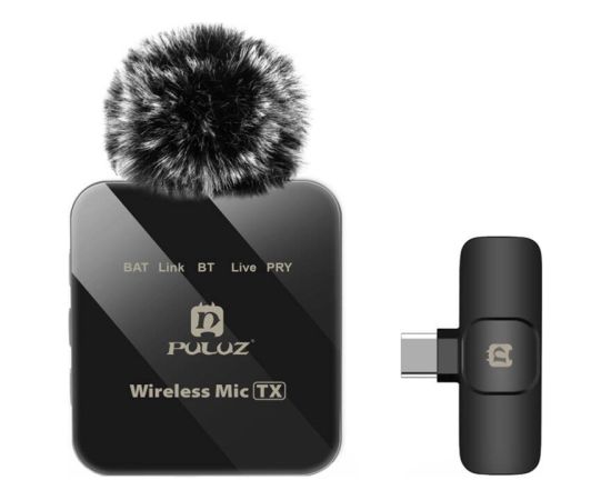 PULUZ PU648B Lavalier Bezvadu Mikrofons Mikrofoni