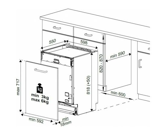 Built-in dishwasher Beko Посудомоечные машины
