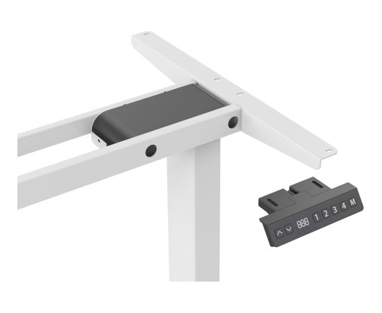 Digitus Electrically Height-Adjustable Table Frame, 90° L-Shape DA-90453 (White, Triple Motor, 2 Levels) Jaunumi -Dārzam