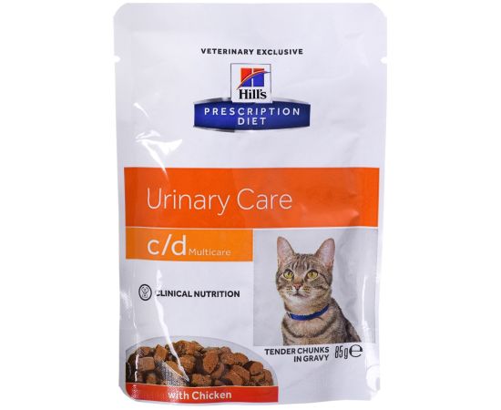 HILL'S PRESCRIPTION DIET Feline c/d Multicare Wet cat food Chicken 85 g Kaķu konservi
