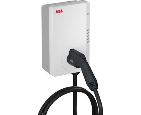 ABB Terra AC W11-G5-R-V2-0 charging station: Terra AC wallbox 11 kW, Type 2, 5 m cable, 3-phase/16 A, with RFID, version 2 Elektro Auto lādēšanas piederumi