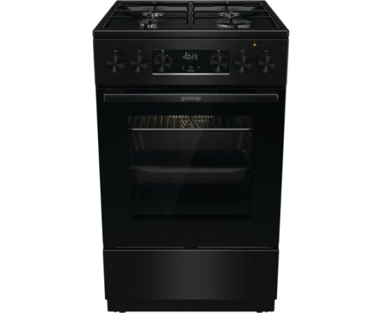 GORENJE GK5C60BJ gāzes plīts 50cm Melna Gāzes Plītis