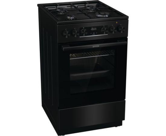 GORENJE GK5C60BJ gāzes plīts 50cm Melna Gāzes Plītis