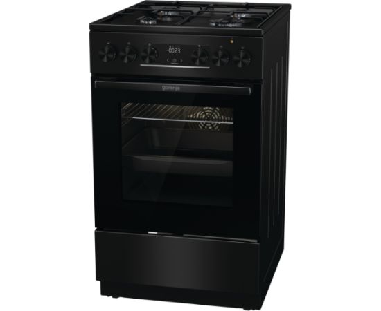 GORENJE GK5C60BJ gāzes plīts 50cm Melna Gāzes Plītis