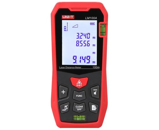 Uni-T LM100A Laser Distance Meter Testeri un mērierīces