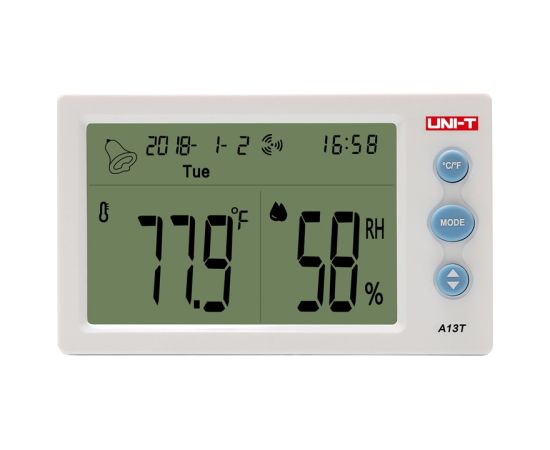 Uni-T A13T Temperature and Humidity Meter Testeri un mērierīces