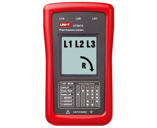 Uni-T UT261A Motor Phase and Rotation Direction Tester Testeri un mērierīces
