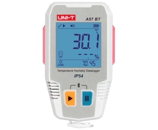 Uni-T A57 BT Bluetooth Temperature and Humidity Logger Testeri un mērierīces