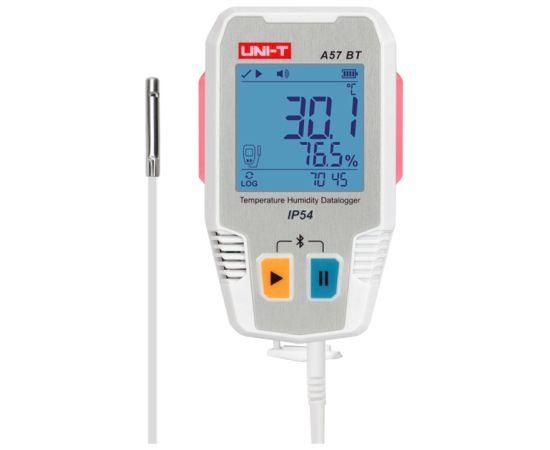 Uni-T A57 BT Bluetooth Temperature and Humidity Logger Testeri un mērierīces