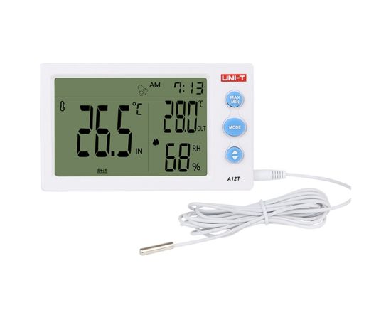 Uni-T A12T Temperature and Humidity Meter Testeri un mērierīces