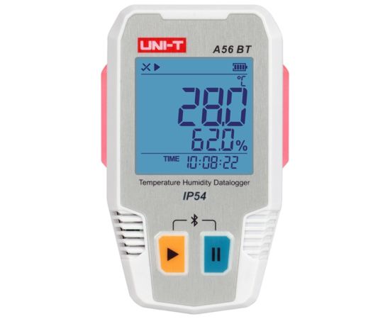 Uni-T A56 BT Bluetooth Temperature and Humidity Logger Testeri un mērierīces
