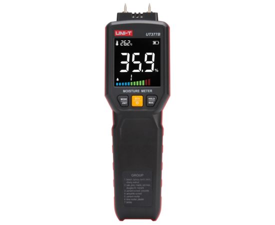 Uni-T UT377B Wood Moisture Meter Testeri un mērierīces