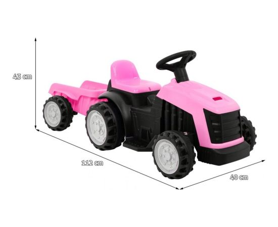 Traktor z Przyczepą Różowy Новости - Детские товары