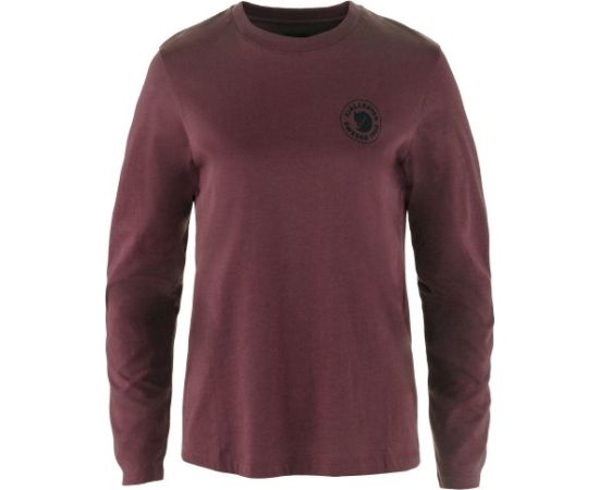 Fjallraven 1960 Logo T-Shirt LS W / Tumši sarkana / L Krekli