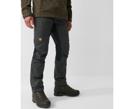 Fjallraven Kaipak Trousers Long / Pelēka / Melna / 48 Брюки и шорты