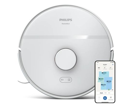 PHILIPS XU2000/25 2000. sērijas Putekļsūcējs robots ar mazgāšanas funkciju, Bagless White Wet and Dry Пылесосы - Роботы