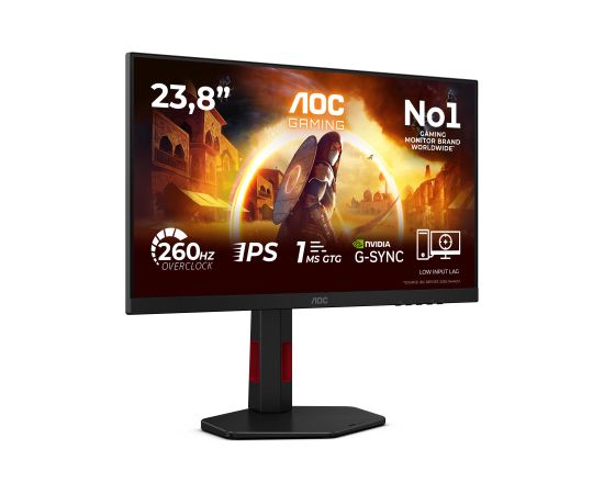LCD Monitor AOC 23.8 " 1920 x 1080 pixels Full HD Native aspect ratio 16:9 LED Flat 24G4ZR Monitori