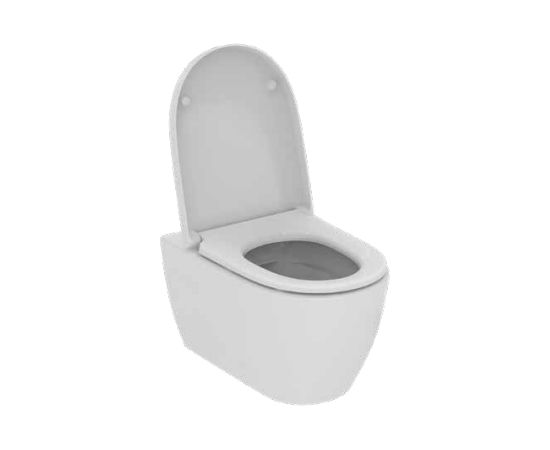 Ideal Standard pods ar SC vāku i.Life O Hydrotwist, stiprināms pie sienas, 350x535 mm, balts Podi pie sienas