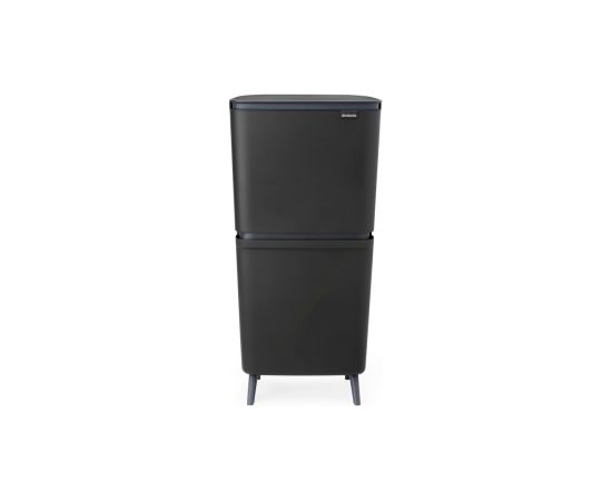 Brabantia atkritumu tvertne šķirošanai SortUp Recycle Bin Hi, 10+10+25l, dark grey Мусорные контейнеры