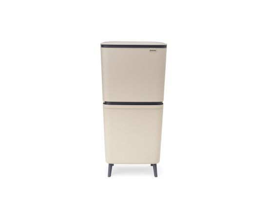 Brabantia atkritumu tvertne šķirošanai SortUp Recycle Bin Hi, 20+25l, soft beige Papīra - atkritumu grozi