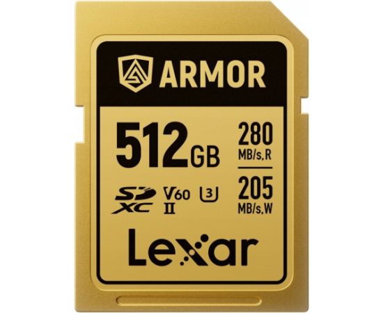 Lexar Armor Gold SDXC 512 GB Class 10 UHS-II/U3 V60 (LSDAMGL512G-RNNNG) Карты памяти