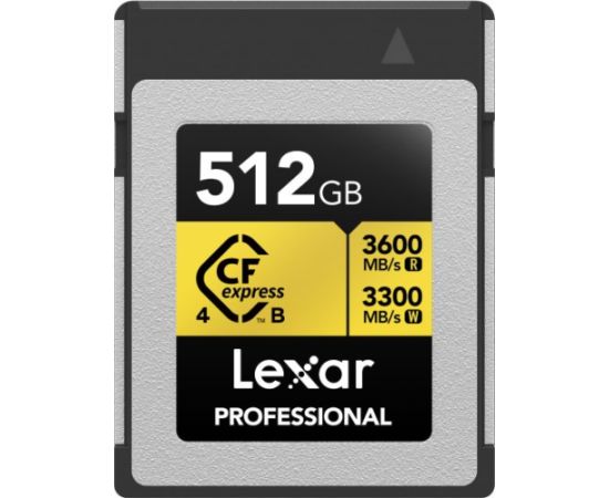 Lexar Professional Gold CFexpress 512 GB (LCXEXP4512G-RNENG) Карты памяти