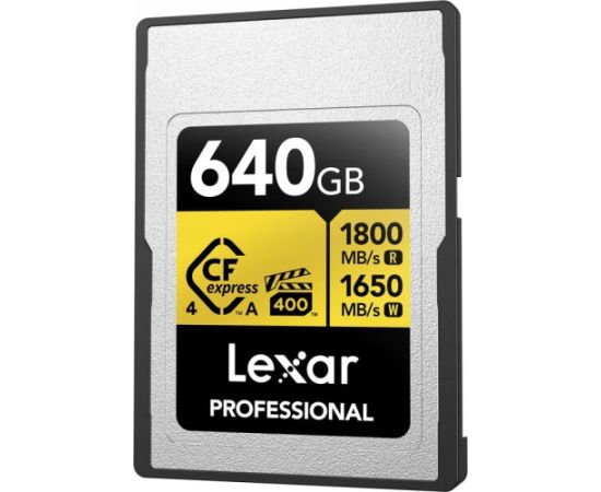 Lexar Professional Gold CFexpress 640 GB  (LCAGOLD640G-RNENG) Карты памяти