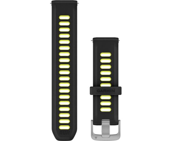 Garmin watch strap Quick Release 20mm Forerunner 170, black/yellow Smart-Watch aksesuāri