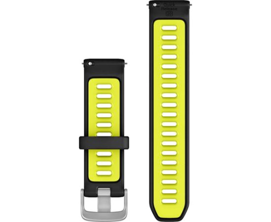 Garmin watch strap Quick Release 20mm Forerunner 170, black/yellow Smart-Watch aksesuāri