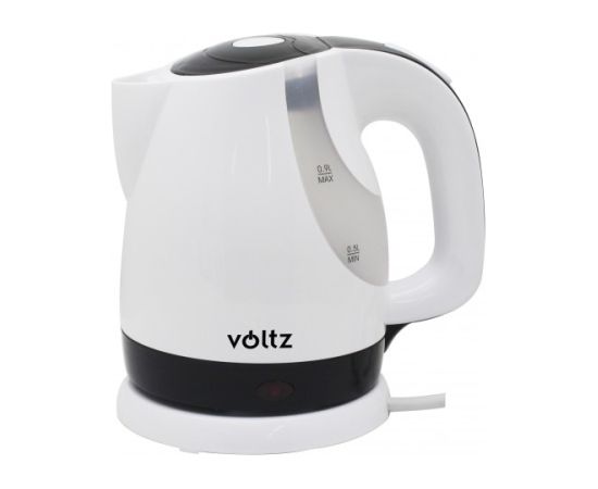 Oliver Voltz 55551230FB elektriskā tējkanna, 1300W, 0.9L, bezvadu, baltā/melnā krāsā Tējkannas (elektriskās)