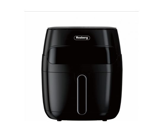 Gaisa friteris Rosberg 55R51980CA, 1350W, 5,2 l, LED displejs, Taimeris, līdz 200°C, Melns Taukvāres katli