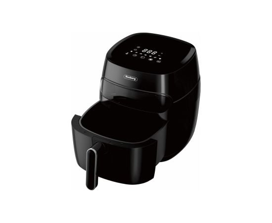 Gaisa friteris Rosberg 55R51980CA, 1350W, 5,2 l, LED displejs, Taimeris, līdz 200°C, Melns Taukvāres katli