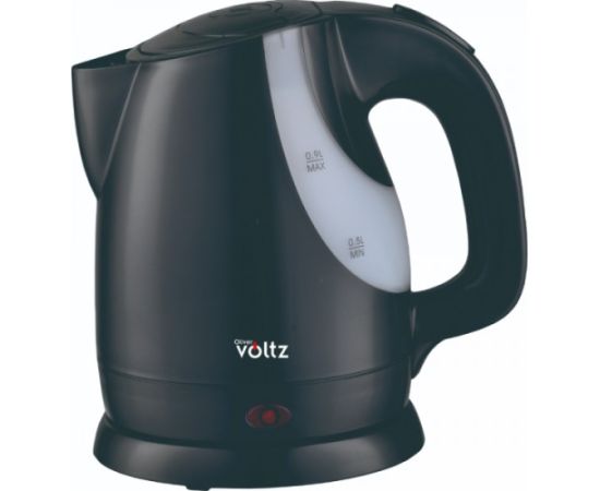 Oliver Voltz 5OV51230FB elektriskā tējkanna, 1300W, 0.9L, bezvadu, melnā krāsā Tējkannas (elektriskās)