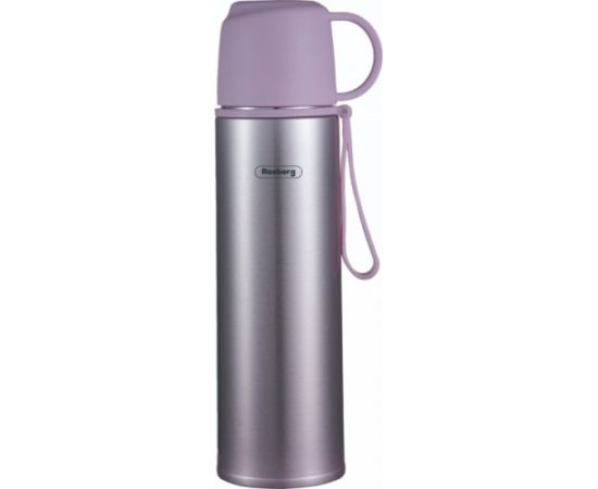 Termoss Rosberg 55R52010FP, nerūsējošais tērauds, 0.5 L, violets. Tilpums: 0.5 L Termosi