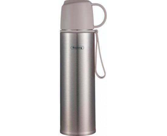 Termoss Rosberg 55R52010FG, nerūsējošais tērauds, 0.5 L, pelēks. Tilpums: 0.5 L Termosi
