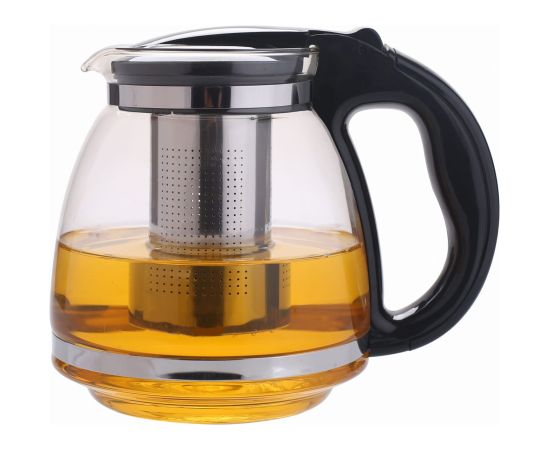 Stikla tējkanna/tējas un zāļu uzlējumu pagatavošanai 2000 ml, 0780XL, KAMILLE Tējkannas (ar svilpi)
