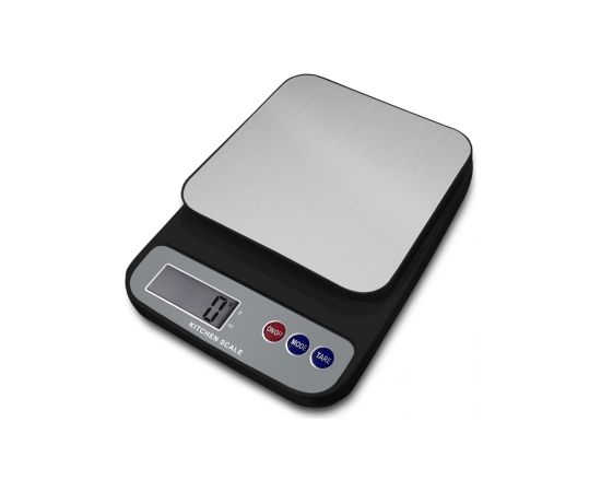 Kitchen scale Rosberg R51651P, 5kg., 2xAAAbatteries, LED screen,  Black/gre Svari (virtuves)