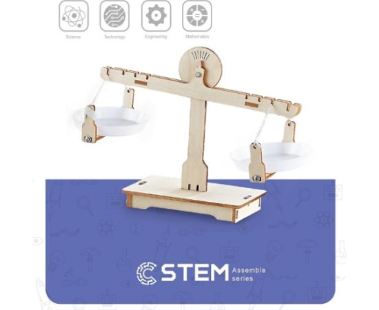 Extradigital Wooden Assembly Kit Balance Scale, STEM Educational Toy Конструкторы