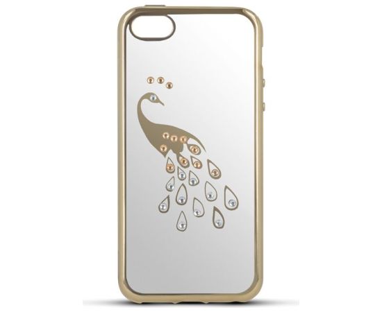 Beeyo Huawei  Y5 II TPU Peacock Gold Neoriģinālie Maciņi