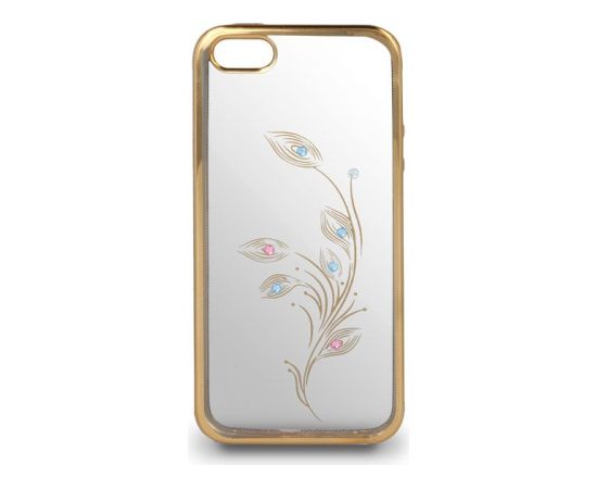 Beeyo Huawei  Y3 II TPU Flower Gold Neoriģinālie Maciņi