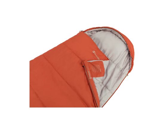 Outwell Campion Lux Orange Sleeping Bag 225 x 85 cm -16 to 5 °C Left Zipper Guļammaisi