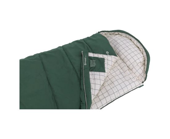 Outwell Camper Prime Green Sleeping Bag 235 x 90 cm -15 to 5 °C Right Zipper Guļammaisi