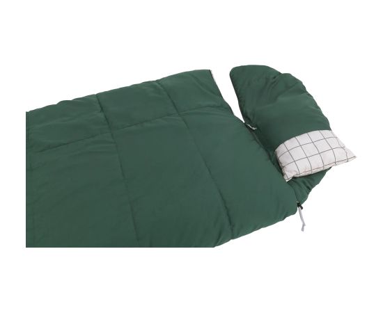 Outwell Camper Prime Green Sleeping Bag 235 x 90 cm -15 to 5 °C Right Zipper Guļammaisi