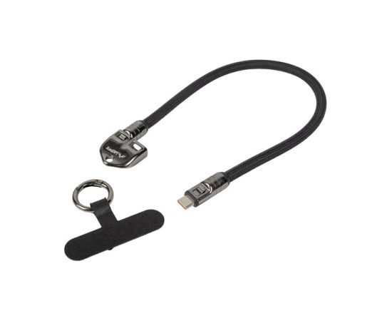 Lanberg USB-C M/M Lanyard/Keychain Cable, 0.3 m, 240 W CA-CMCM-10LN-0003-BK Data USB kabeļi