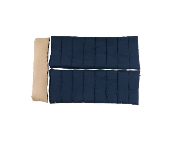 Outwell Contour Lux Deep Blue Sleeping Bag 220 x 145 cm -22 to 12 °C Both Side Zipper Спальные мешки