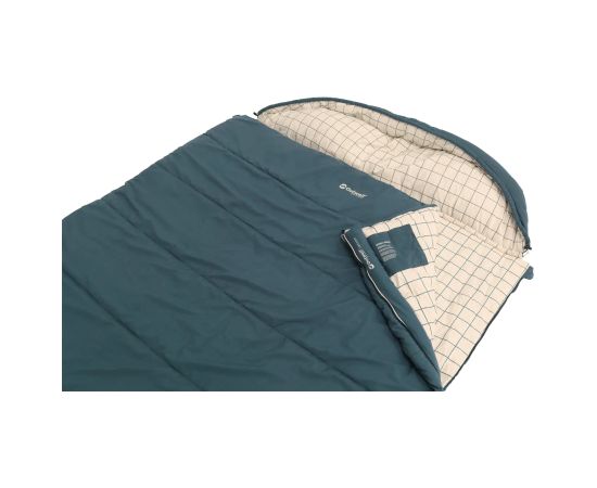 Outwell Camper Lux Double Blue Sleeping Bag 235 x 150 cm -16 to 5 °C Both Side Zipper Guļammaisi