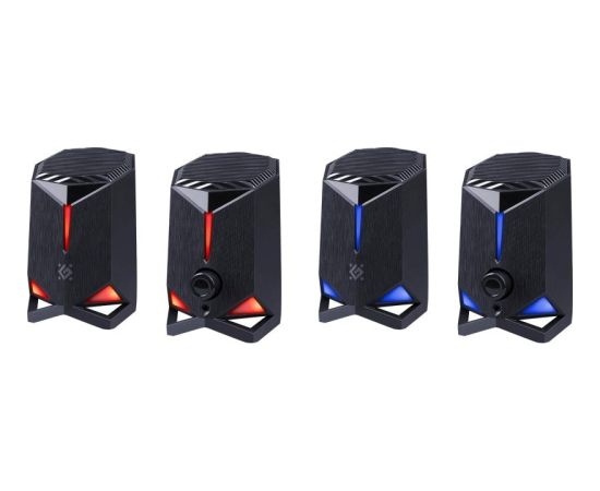 Defender PC SPEAKERS ROCKET 2.0 6W LED USB BLACK DJ tehnika