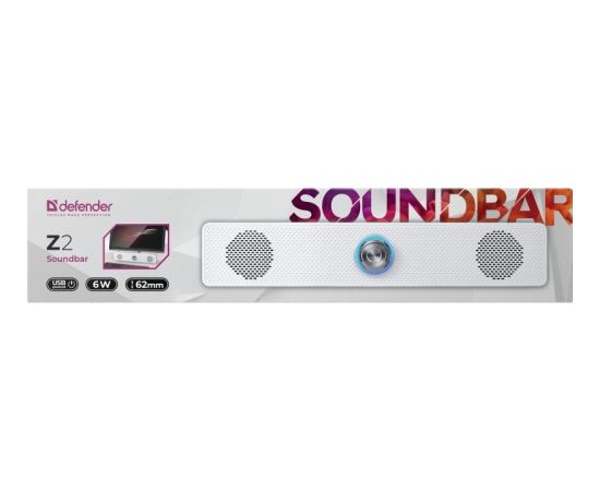 DEFENDER SOUNDBAR Z2 6W LED WHITE Mājas kinozāles, akustika (Soundbars)